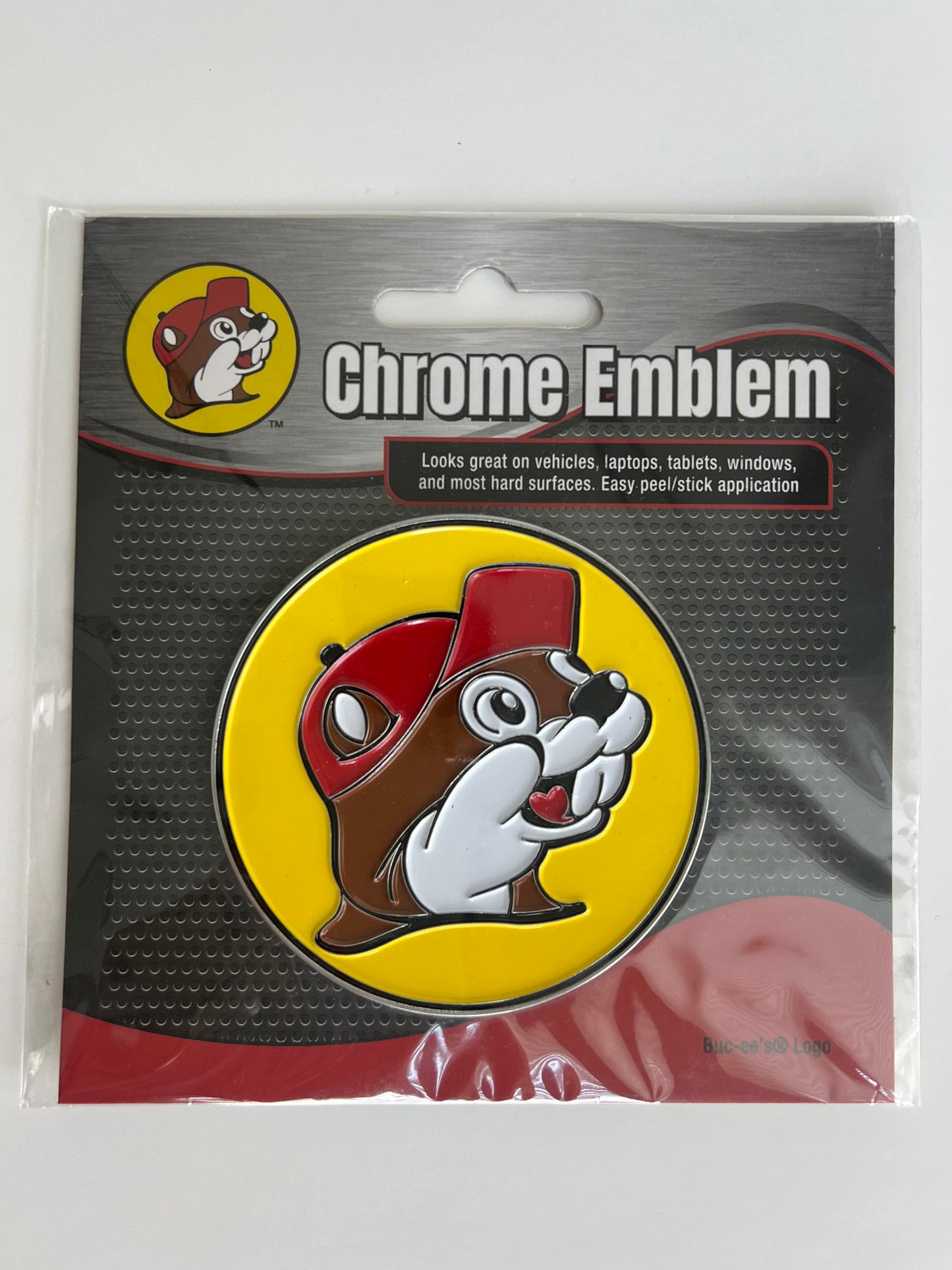 Buc-ee's Logo Chrome Emblem