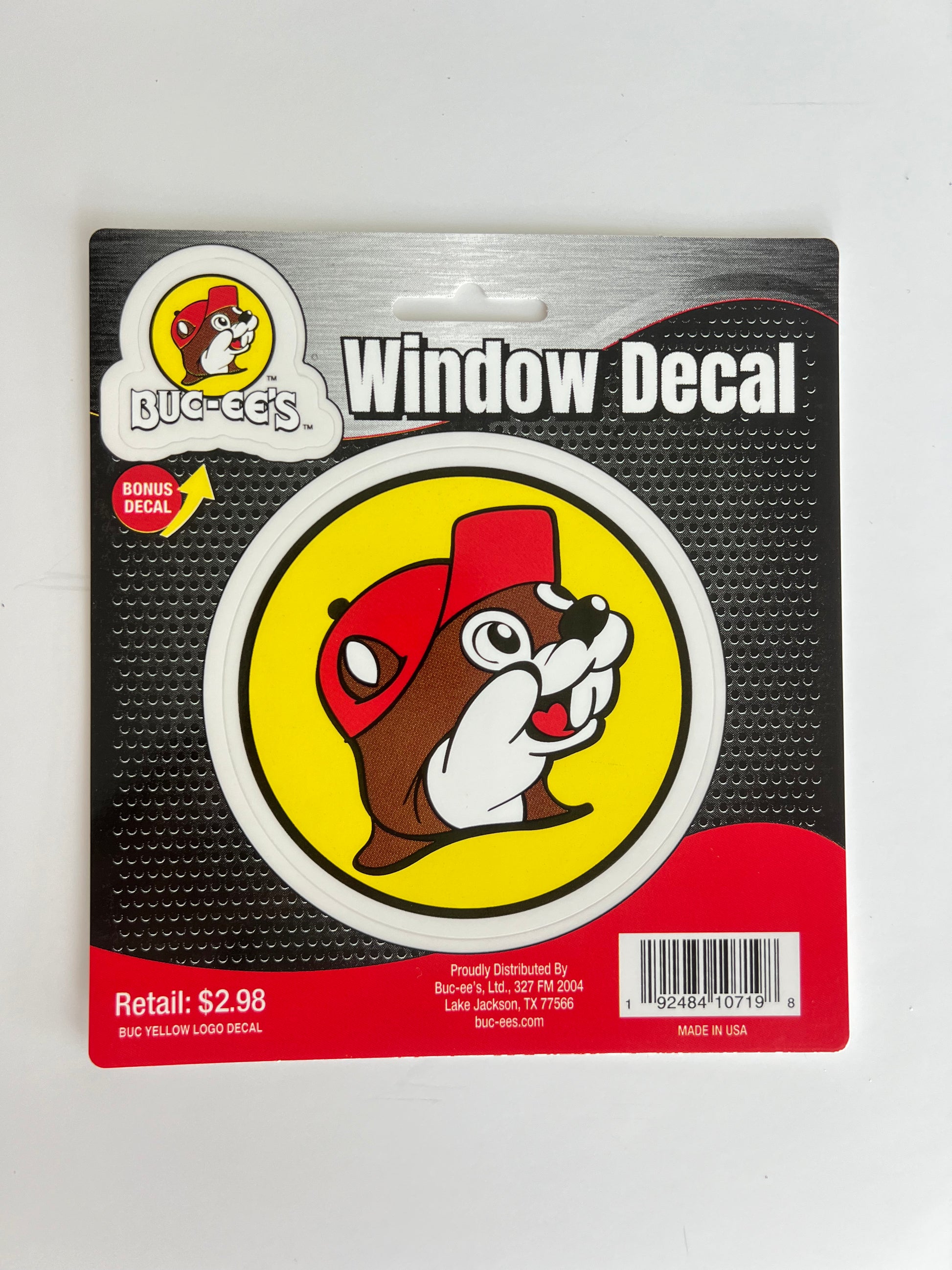 Buc-ee's Car Window Logo Decal