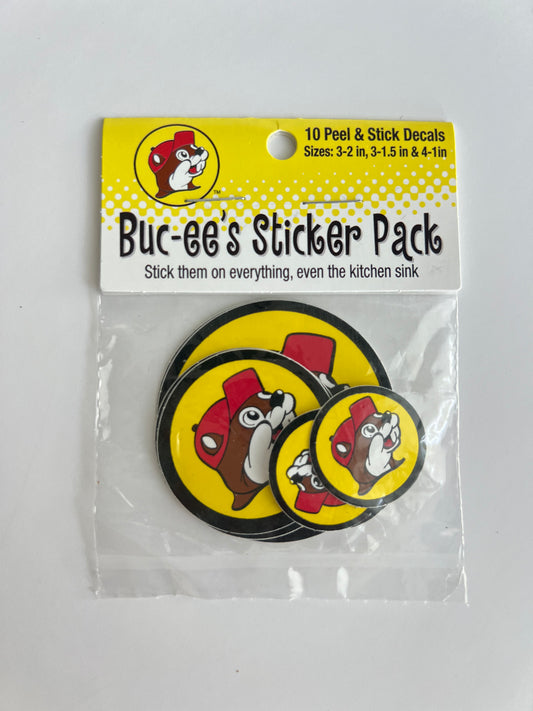 Buc-ee's Logo 10 Sticker Pack