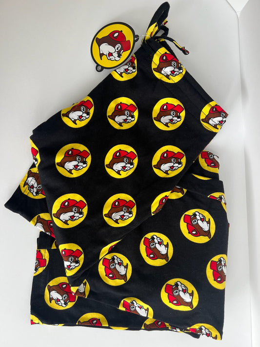 Bucee's Black Logo Pajama Pants